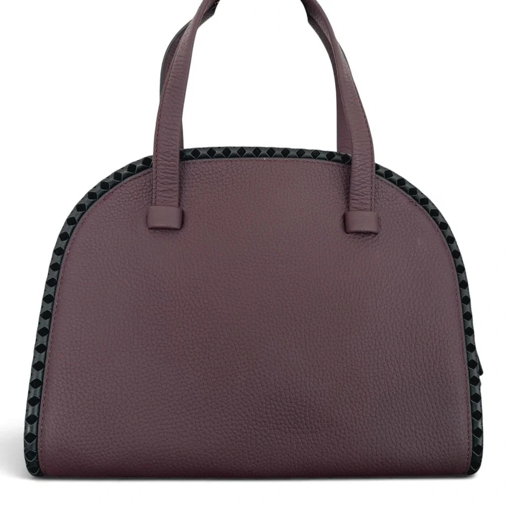 Kate Spade Anderson Way Reiley Jeweled Satchel & Neda Wallet Deep Plum Set